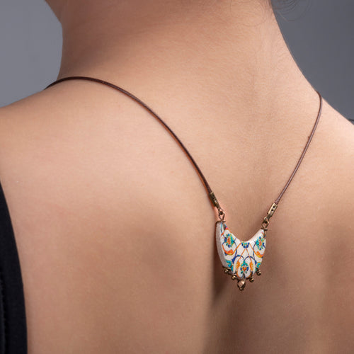 Chakameh - Crescent Shape Tile Necklace image 1