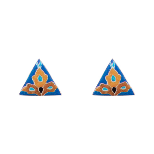Afra - Triangular Tile Stud Earrings image 0