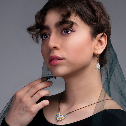 Chakameh - Crescent Shape Tile Necklace image 0